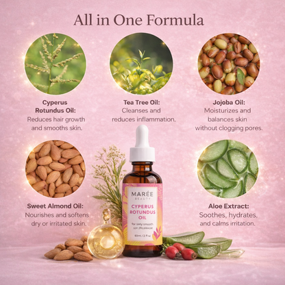 Natural Hair Reduction Oil